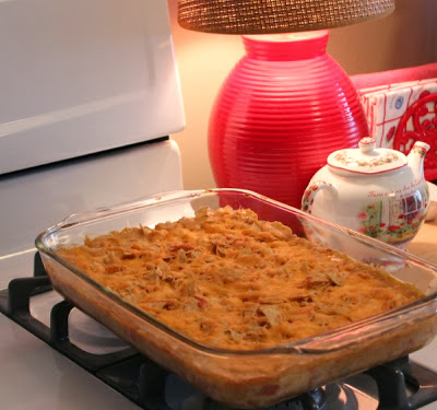 Kicked Up King Ranch Casserole recipe from cooks.com