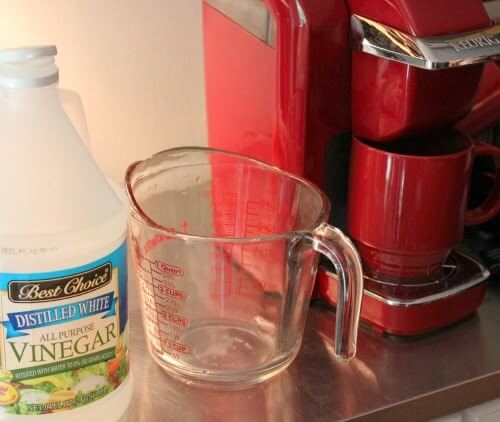 In Really Cleaning Your Mini Keurig, you will need white vinegar and water
