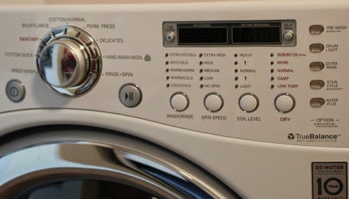 Controls on my new LG European washing machine