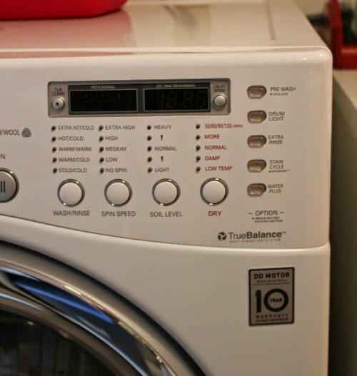 Showing more of my LG washer in What The New Washer/Dryer Experience Was Like