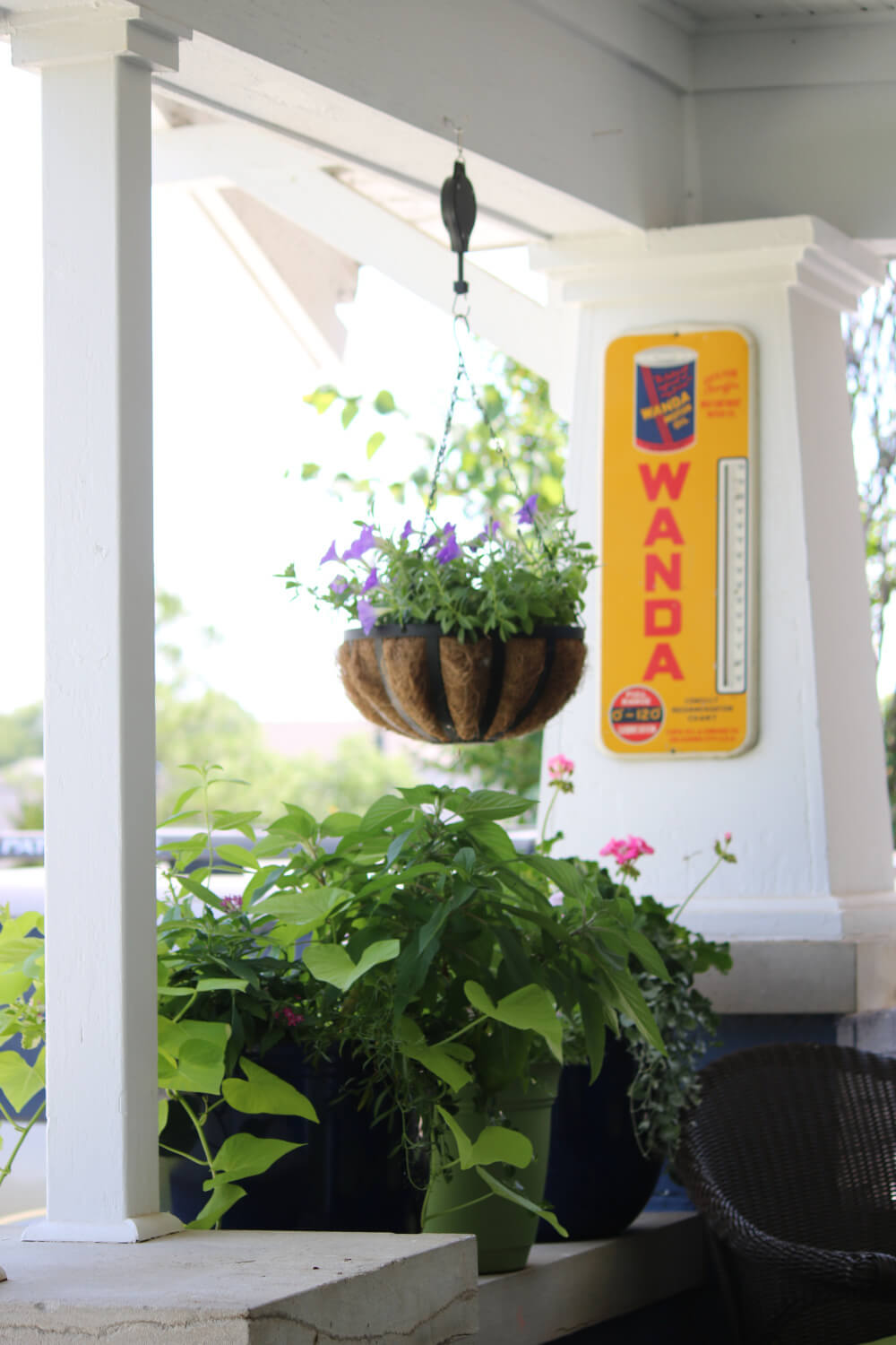 Hang plants from hooks and let them trail down.