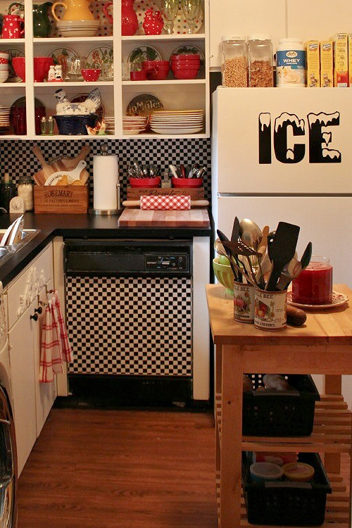 The first kitchen I DIYed after I moved in.