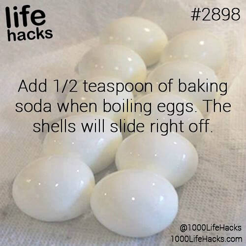 Hard boiled eggs and how to get the shell off more easily