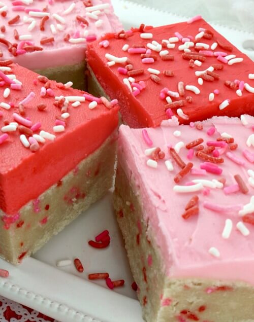 Valentines Day cookie bars