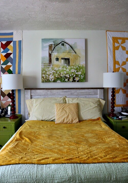 My farmhouse themed bedroom