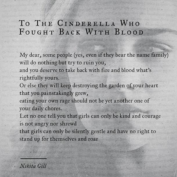 Nikita Gill's poem about the most damaged soul