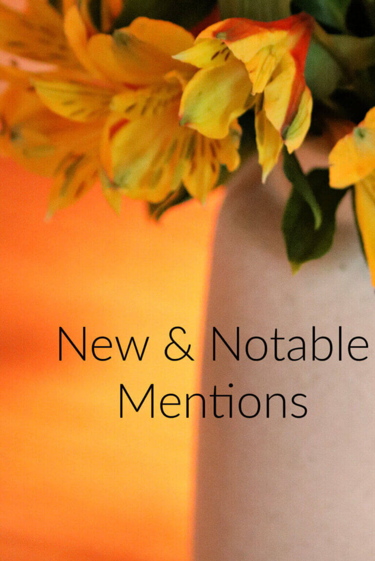 New & Notable Mentions #3