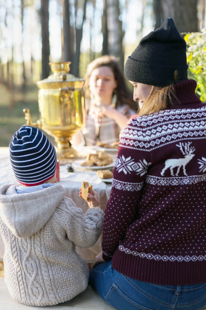 In 10 tips to stay sane during the holidays, have lunch with loved ones