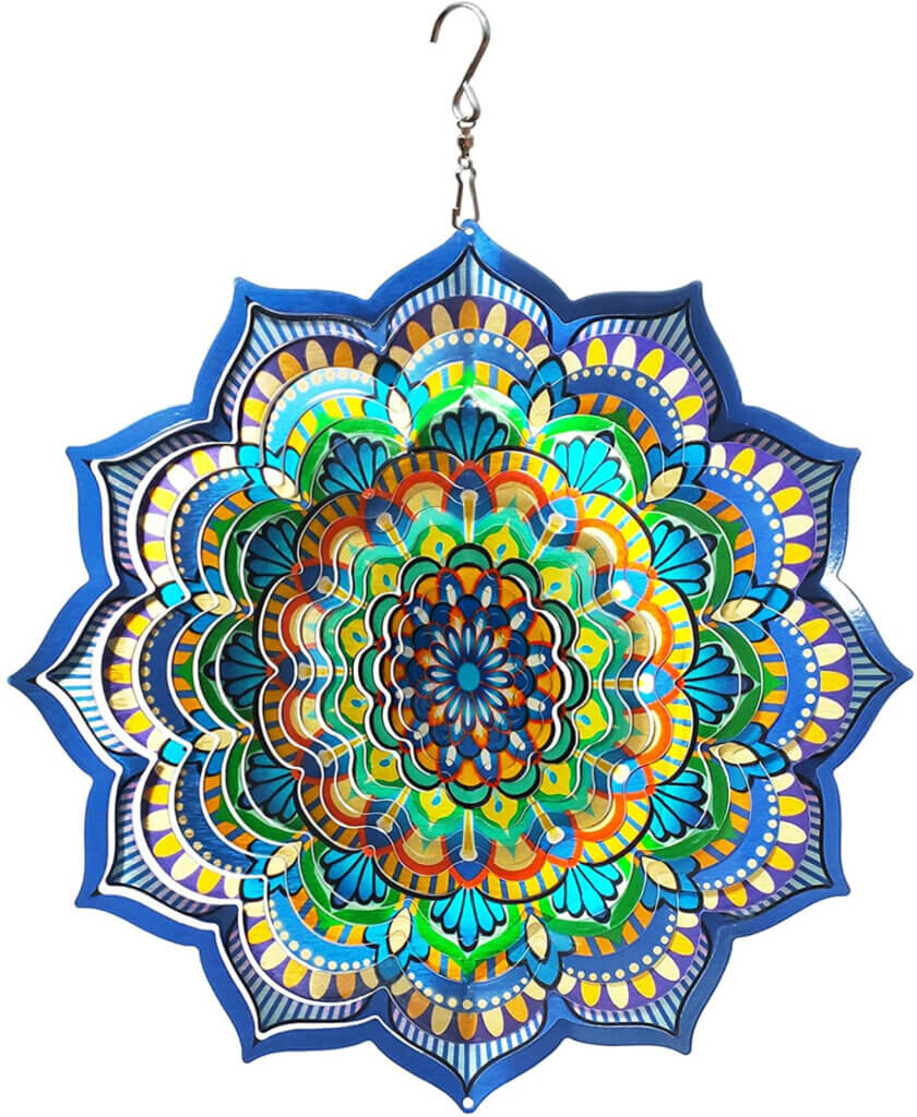 A boho styled wind spinner
