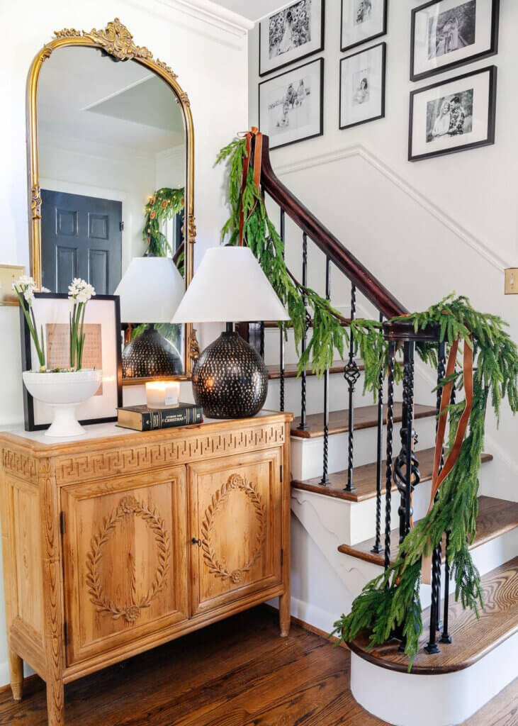 Blesser House shows off her holiday entryway