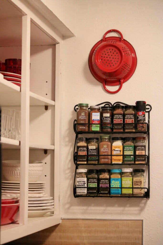In 10 Tips For A Cozier Kitchen, consider displaying your spices.