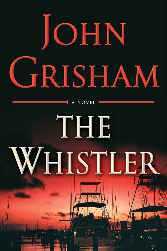 In Books & A TV Series In May, this is the book I'm reading, The Whistler by John Grisham.