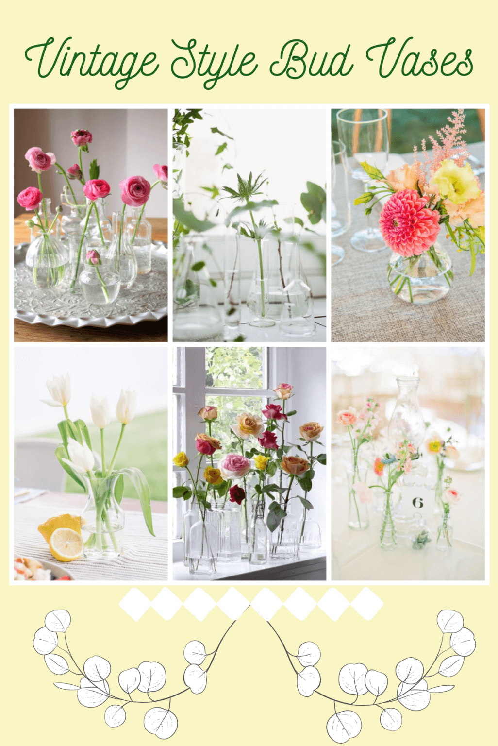 VintageStyle Bud Vases · Cozy Little House