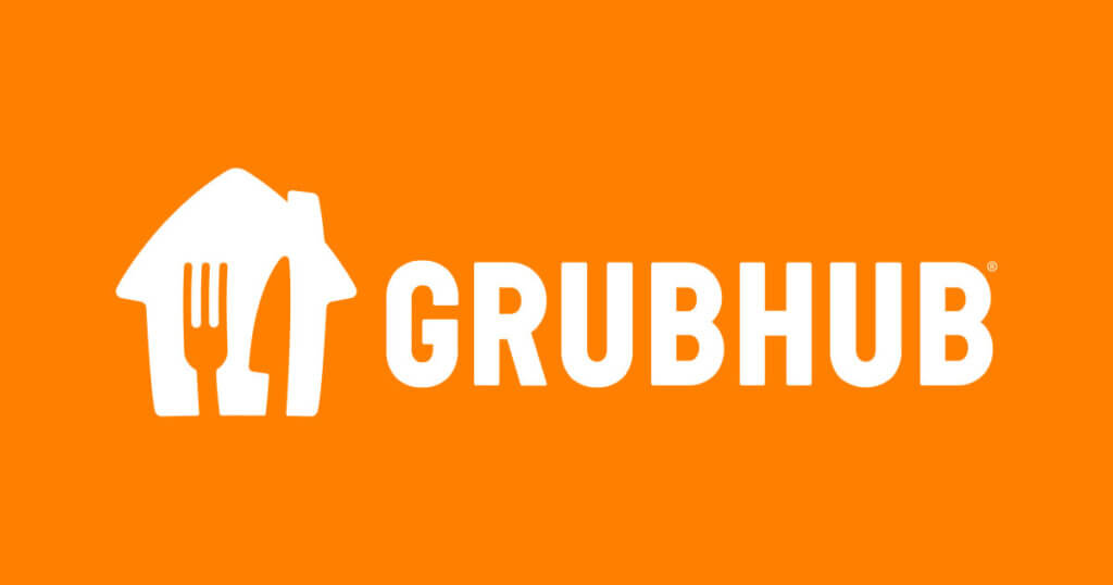In Free Grubhub+ With Amazon Prime, this is the Grubhub logo