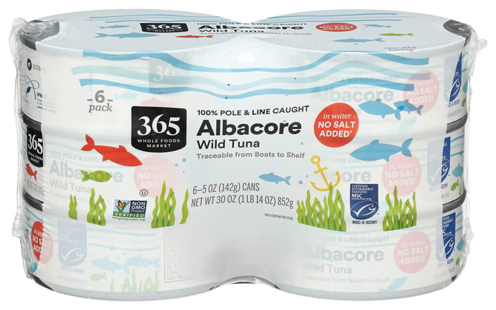 My favorite canned tuna brand is 365 by Whole Foods Market