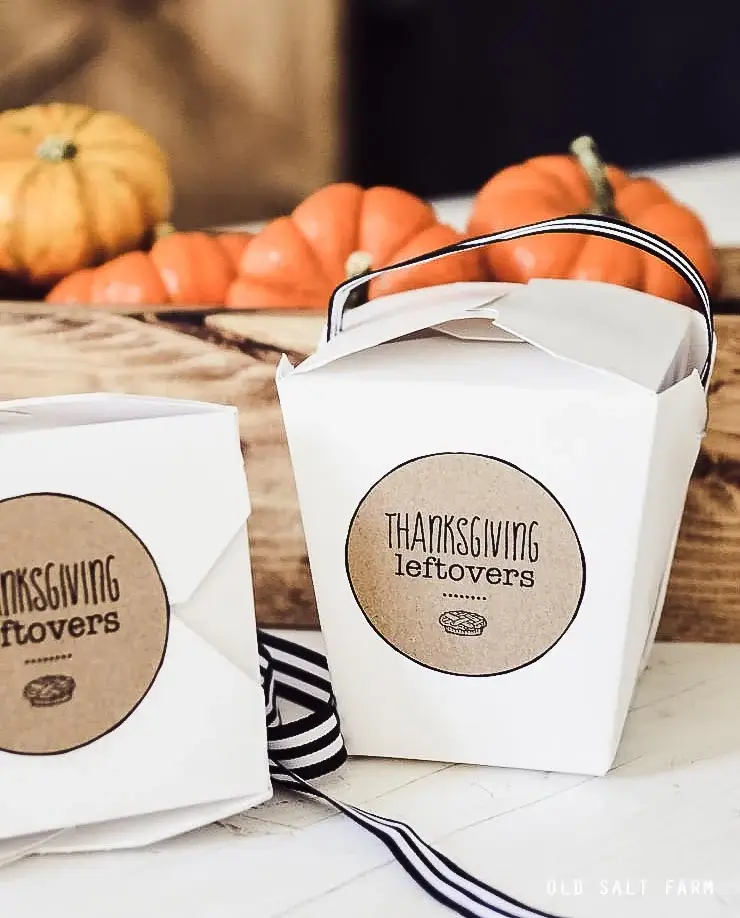 In New & Notable Mentions 10/29/22, these are Thanksgiving labels for leftovers