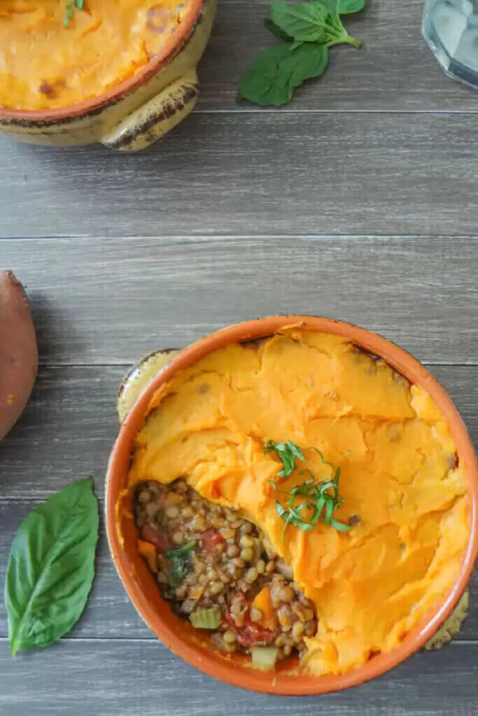 In Meatless Main Dishes, Lentil And Sweet Potato Shepherd's Pie created by the blogger at One Ingredient Chef.