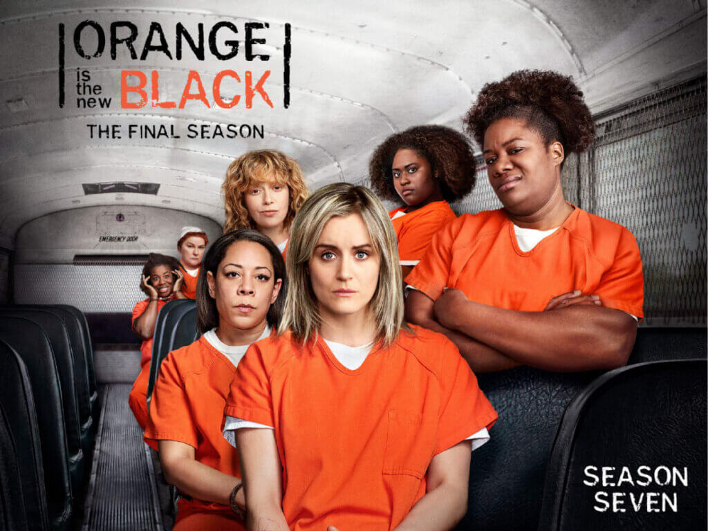 Orange Is The New Black is a Netflix series with seven seasons.