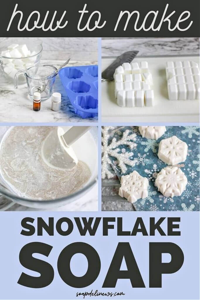 In New & Notable Mentions 12/31/22, this blogger shows you how to make snowflake soap for winter.