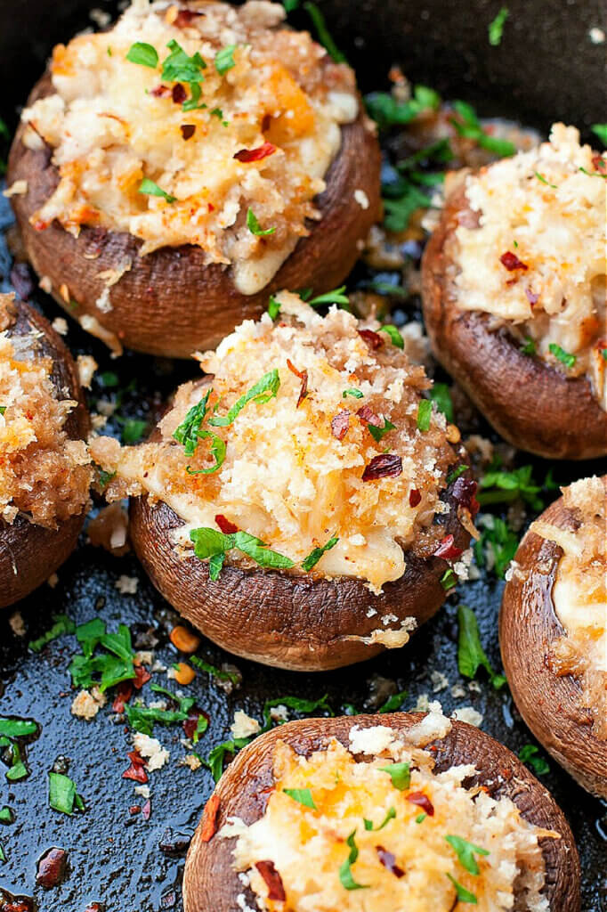Crab stuffed mushrooms would be make wonderful and tasty appetizer.