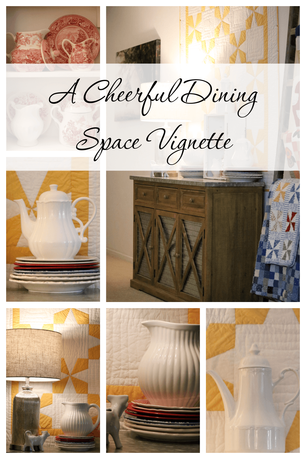 A Cheerful Dining Space Vignette