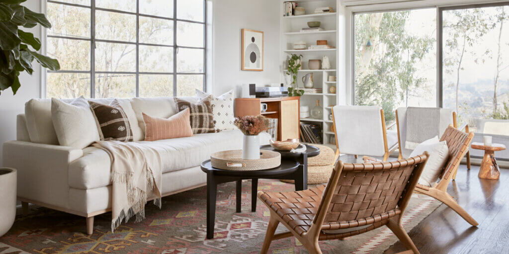The living room in this Laurel Canyon home.