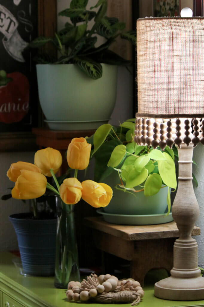 In Sunday Snippets 4/9/23, these are  the yellow tulips Steve brought me from his girlfriend's yard.