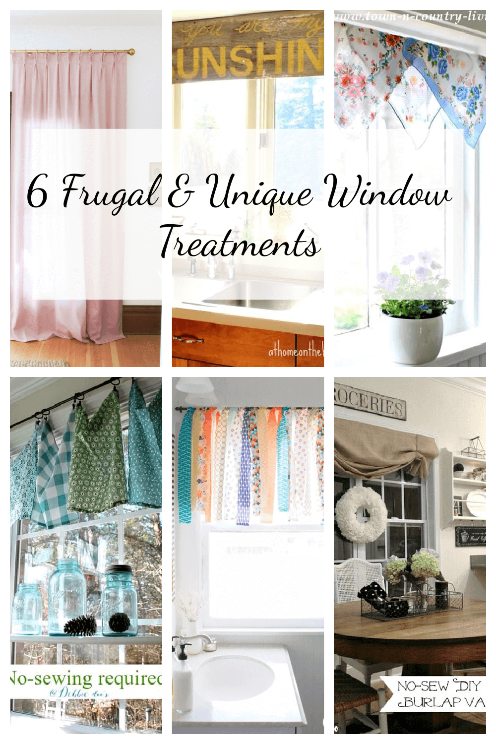 6 Frugal & Unique Window Treatments