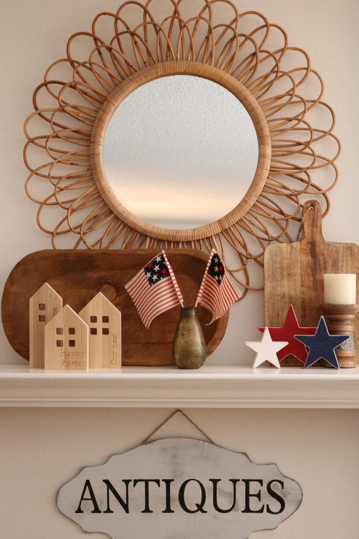 In My 4th Of July Mantel,
