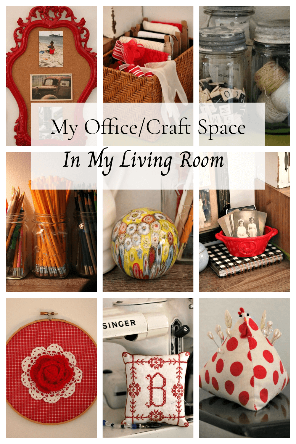 My Office/Craft Space In My Living Room