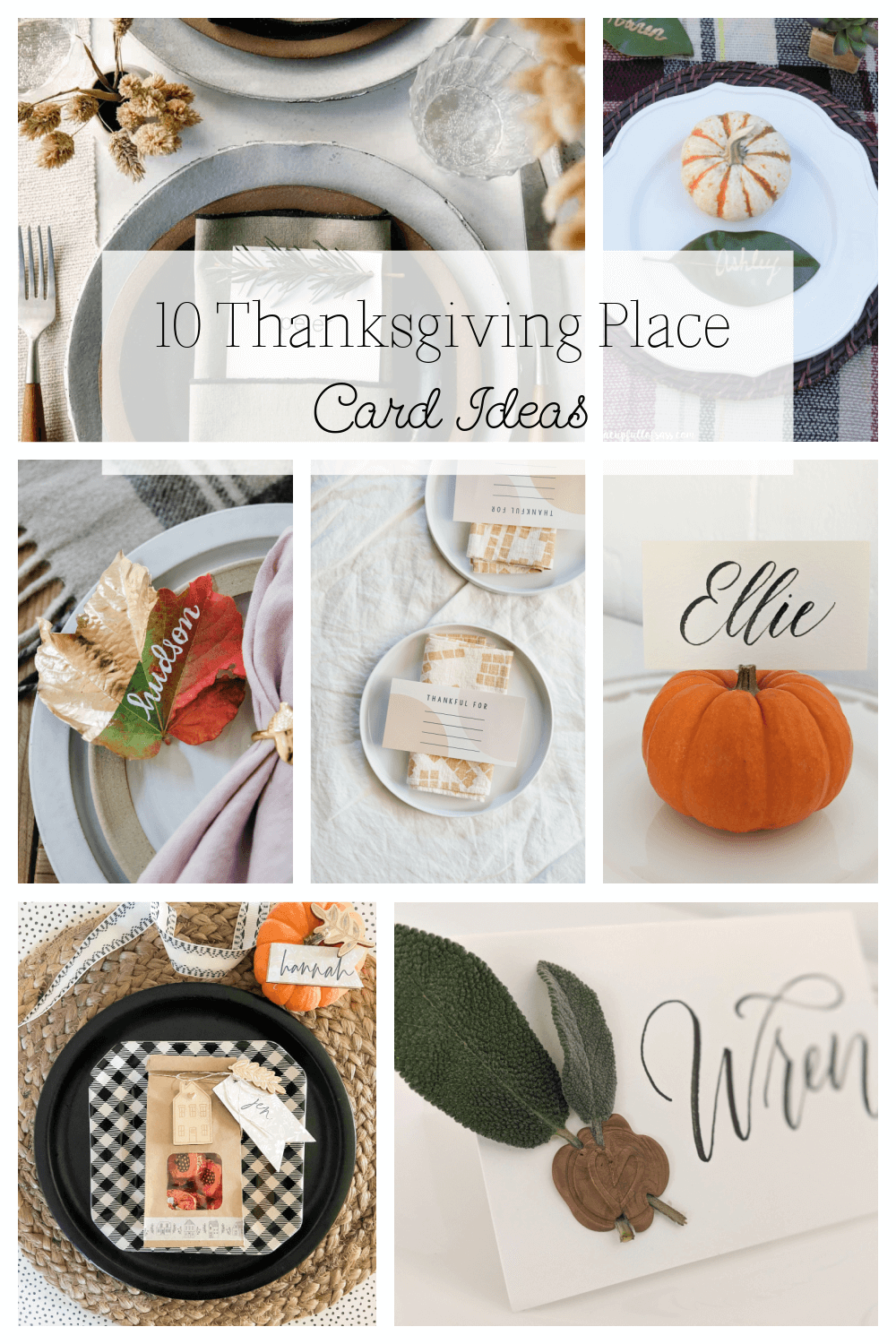 10 Thanksgiving Place Card Ideas