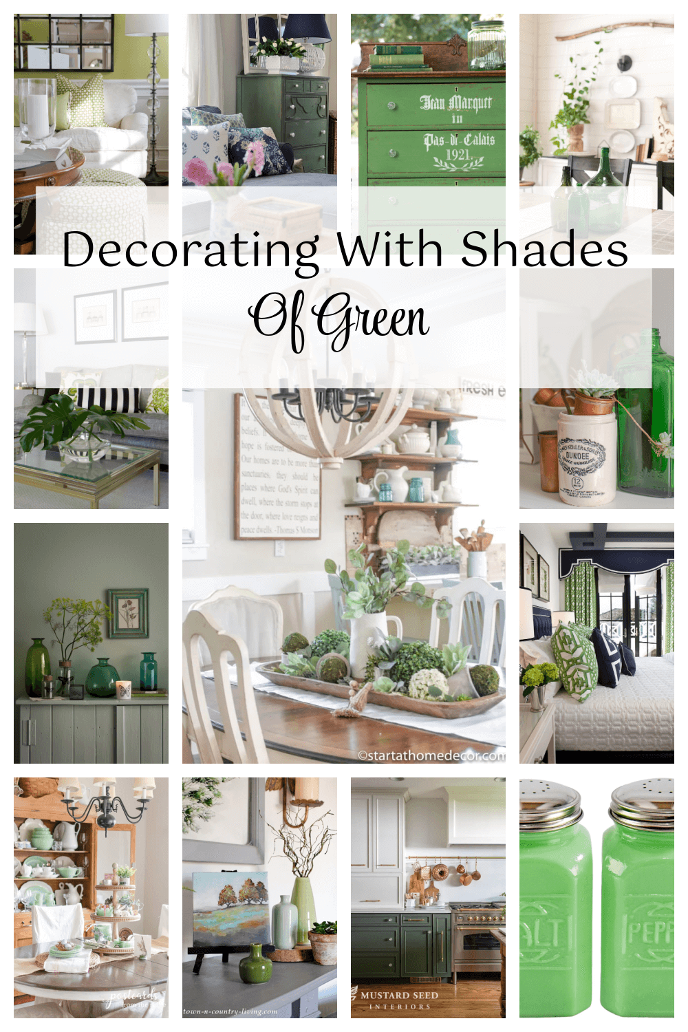 Decorating With Shades Of Green