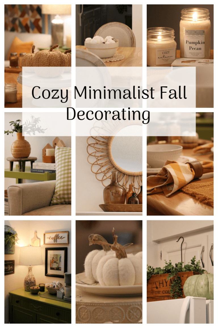 Cozy Minimalist Fall Decorating