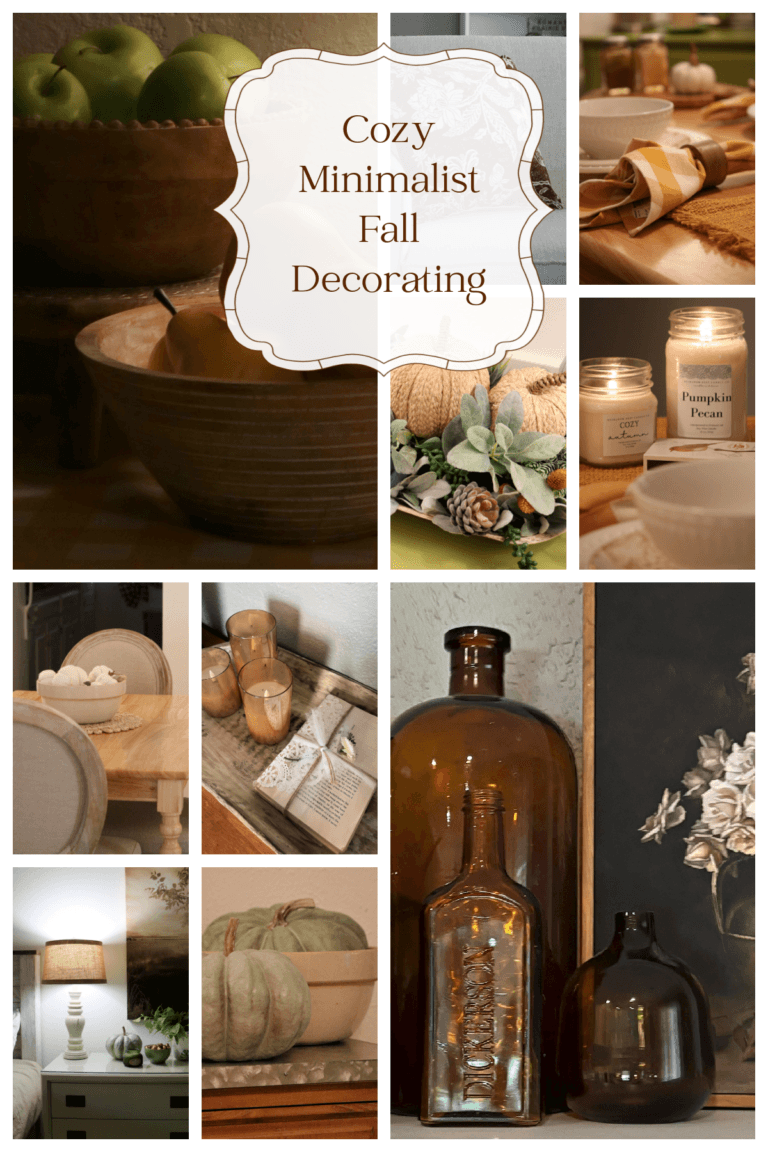 Cozy Minimalist Fall Decorating