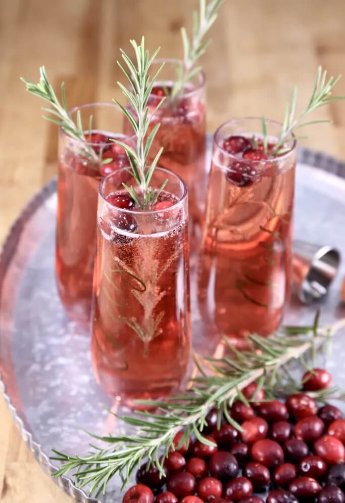 Cranberry Mimosa Christmas Punch