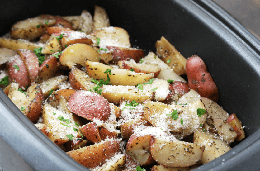 In Thanksgiving Recipes In The Crock Pot, this is Parmesan potato wedges 