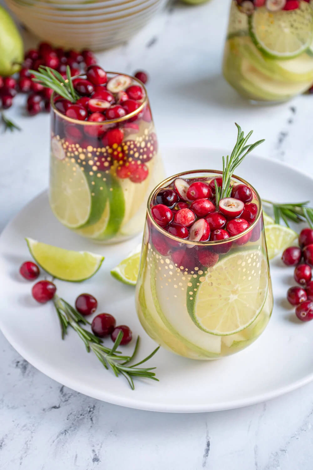 In 10 Christmas Beverages, this is White Christmas Sangria