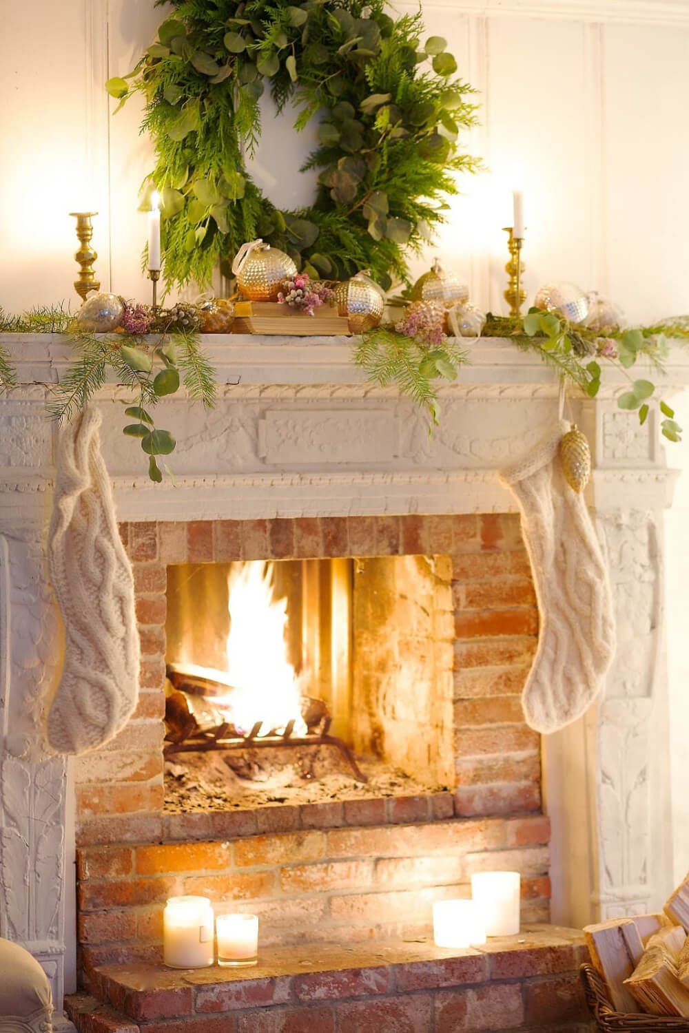 In The Love Of Home Files #6, a cozy scene with fireplace