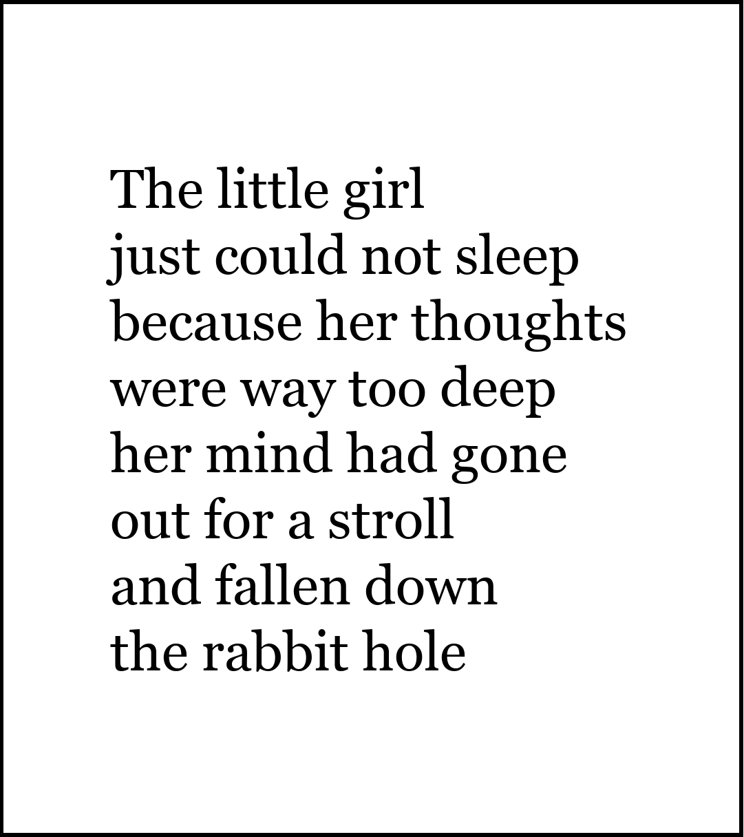 In Ripples In The Water: What Do Dreams Mean? is a poem about a little girl who could not speak.