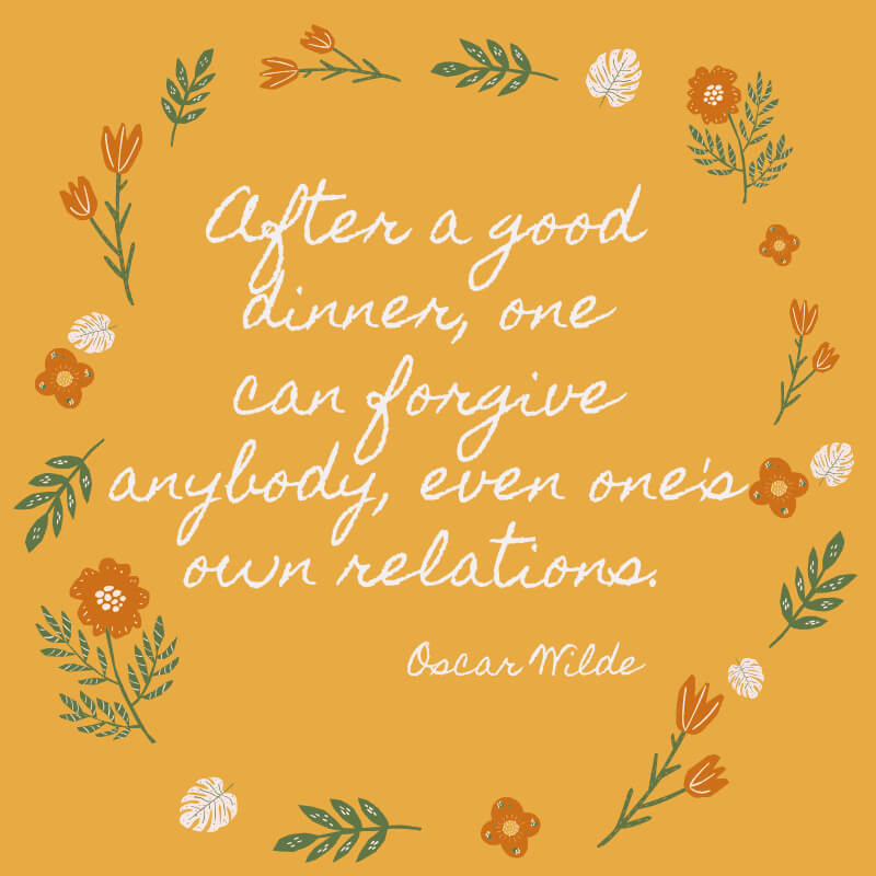 A saying about forgiveness on a colorful floral background