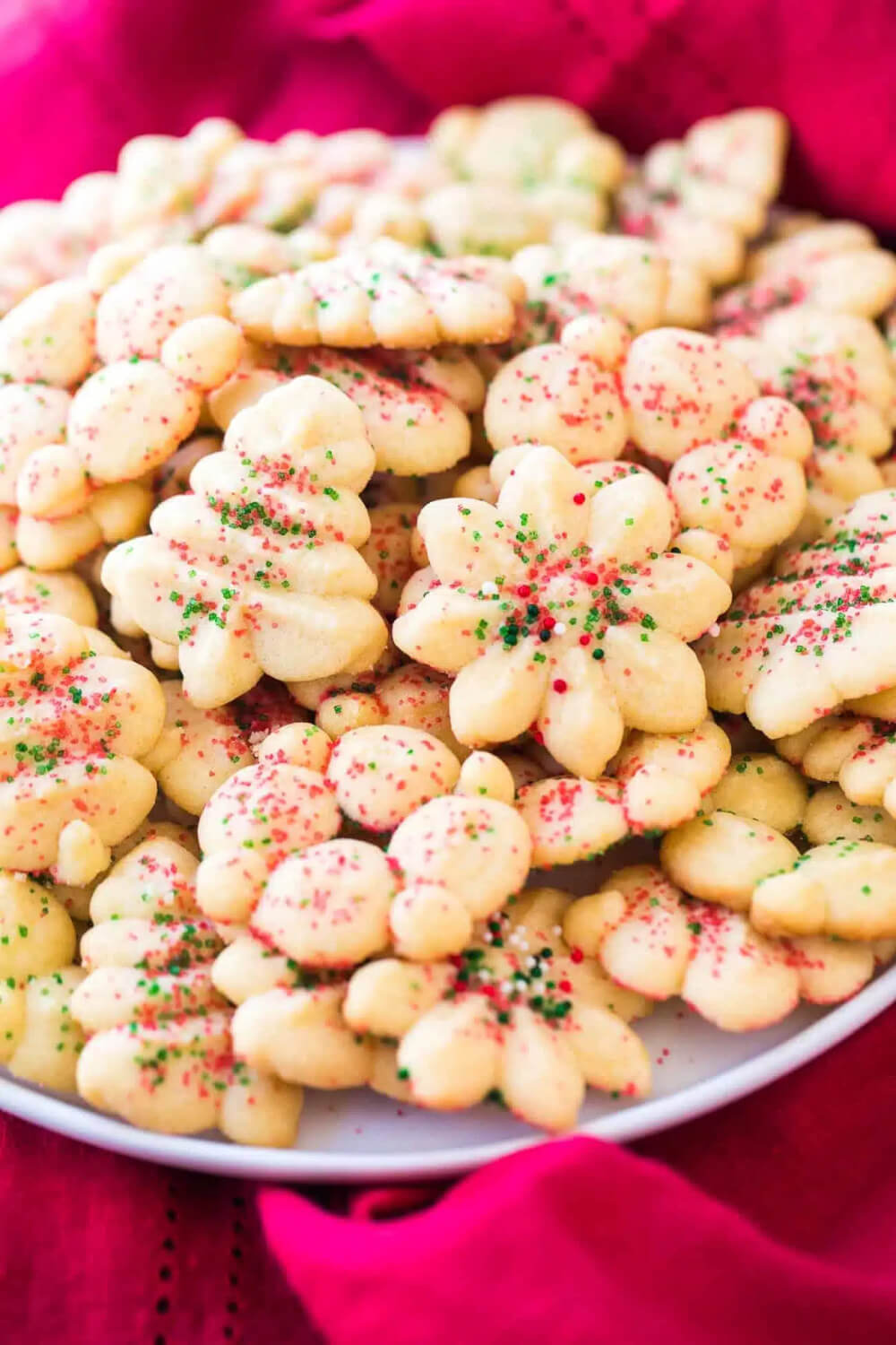 In 10 Classic Christmas Cookies, these are holiday spritz cookies