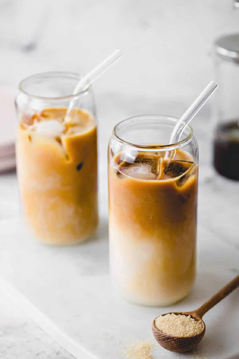 Decaffeinated iced coffee recipe.