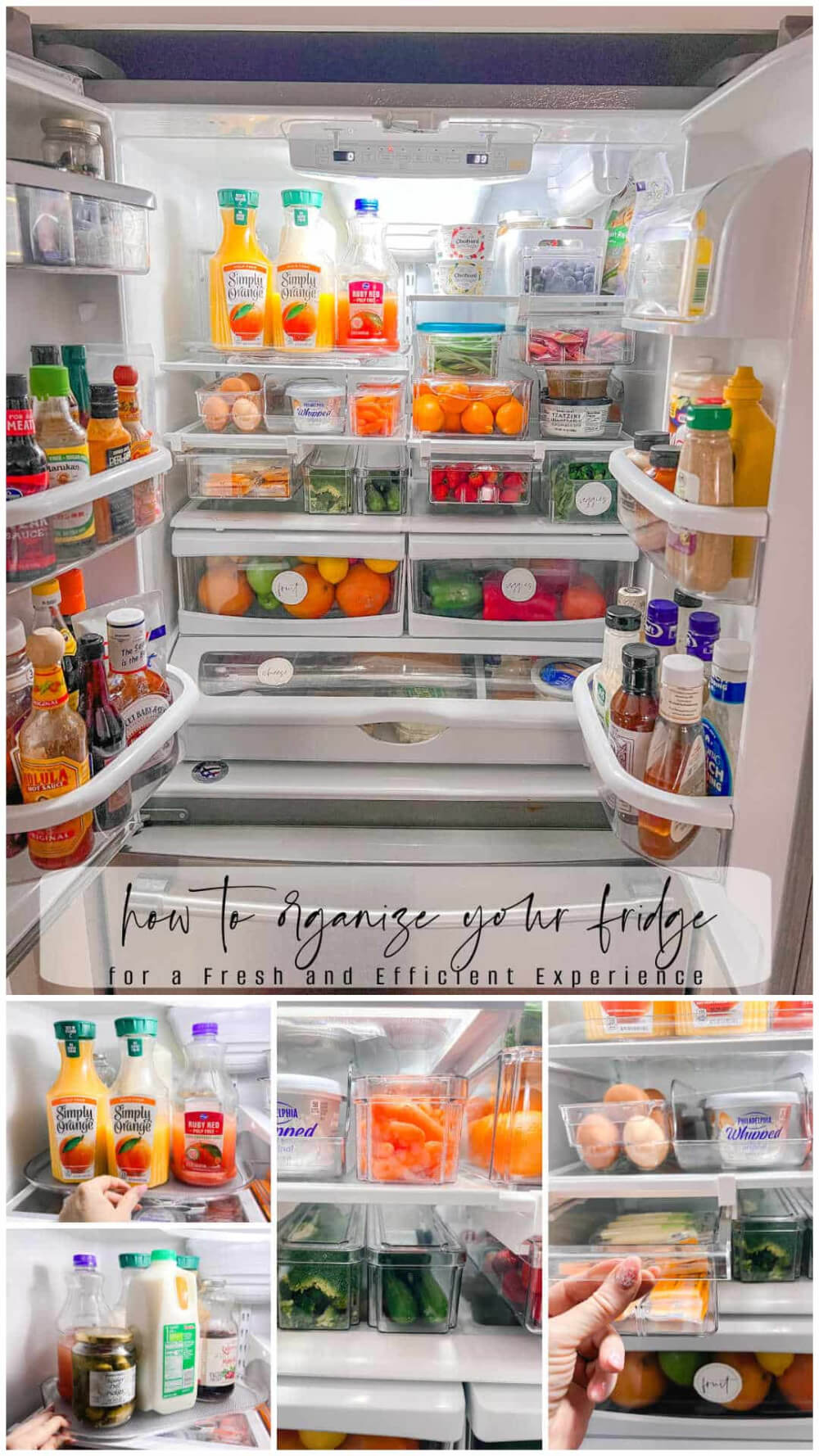 Tator Tots & Jello shows you how to organized your fridge