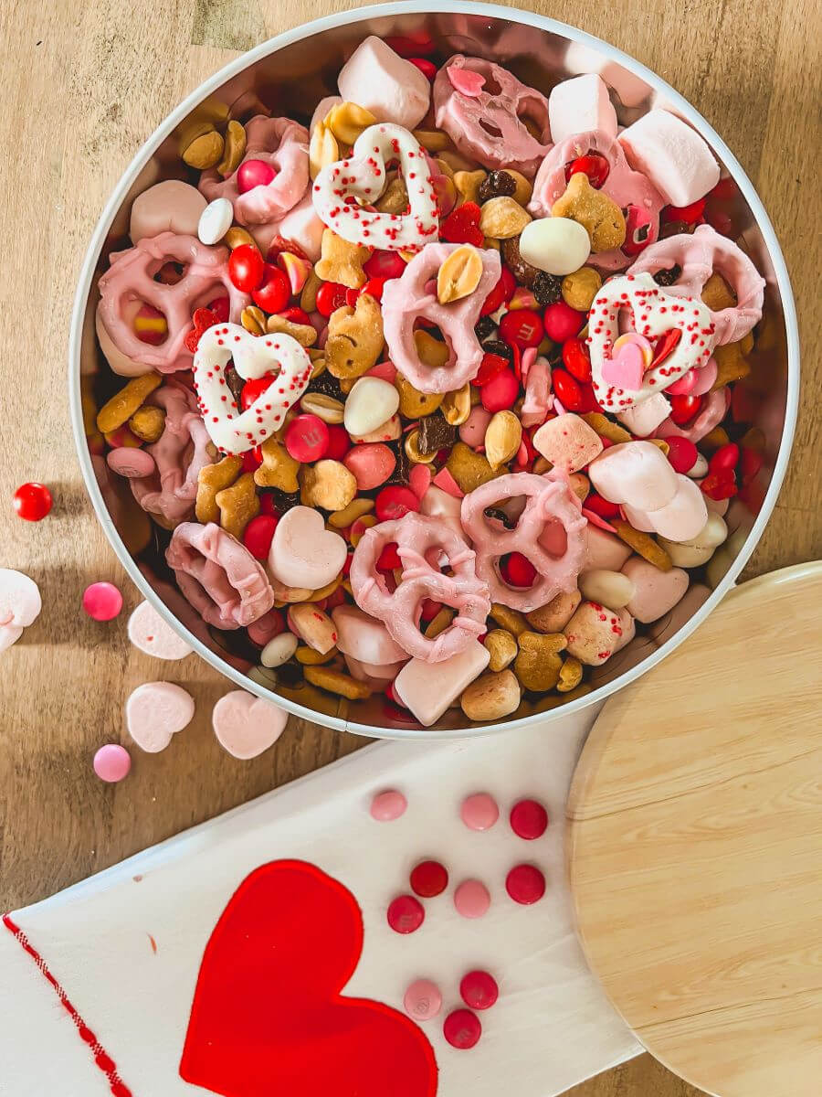 Valentine's Day Cupid Crunch trail mix