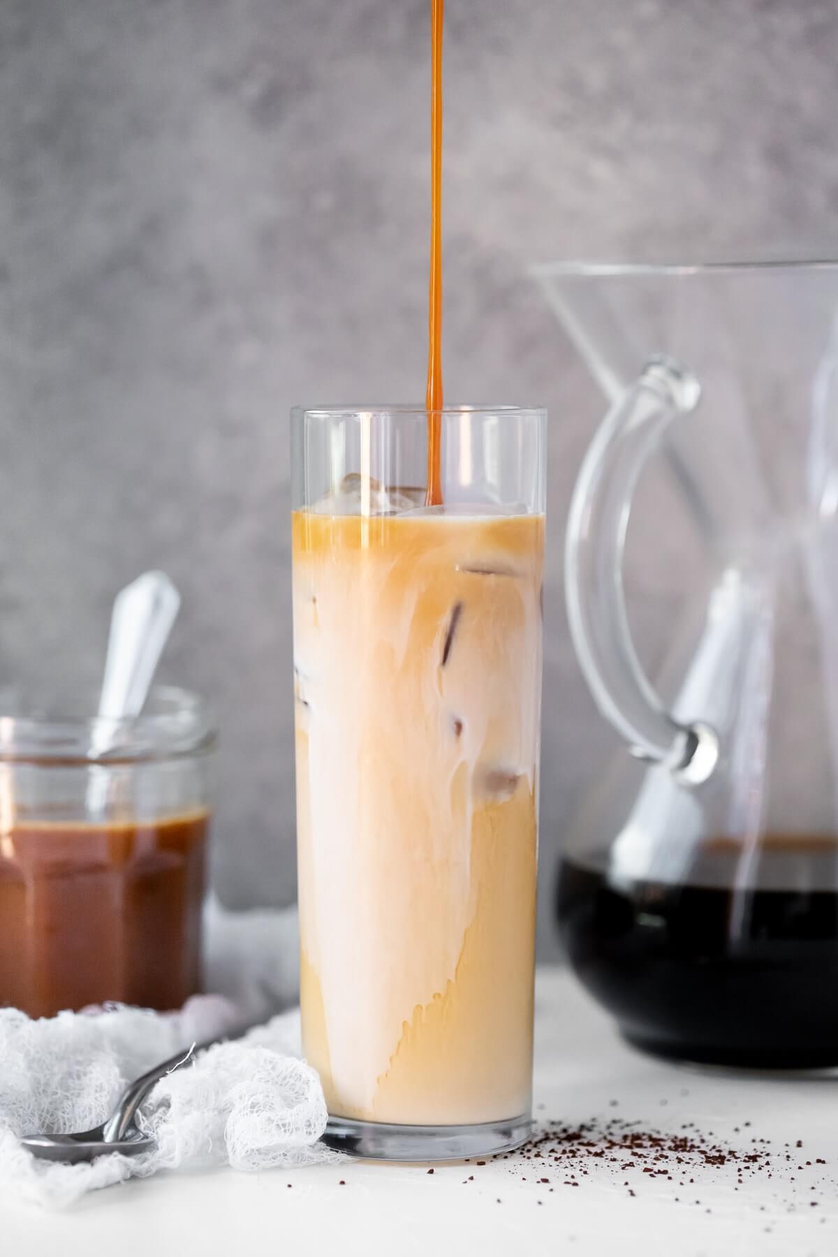 Classic homemade iced coffee created by Bright-Eyed Baker.