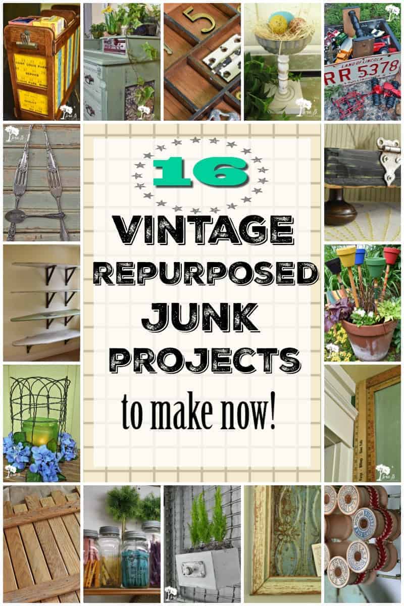 16 vintage repurposing junk projects you can DIY yourself.