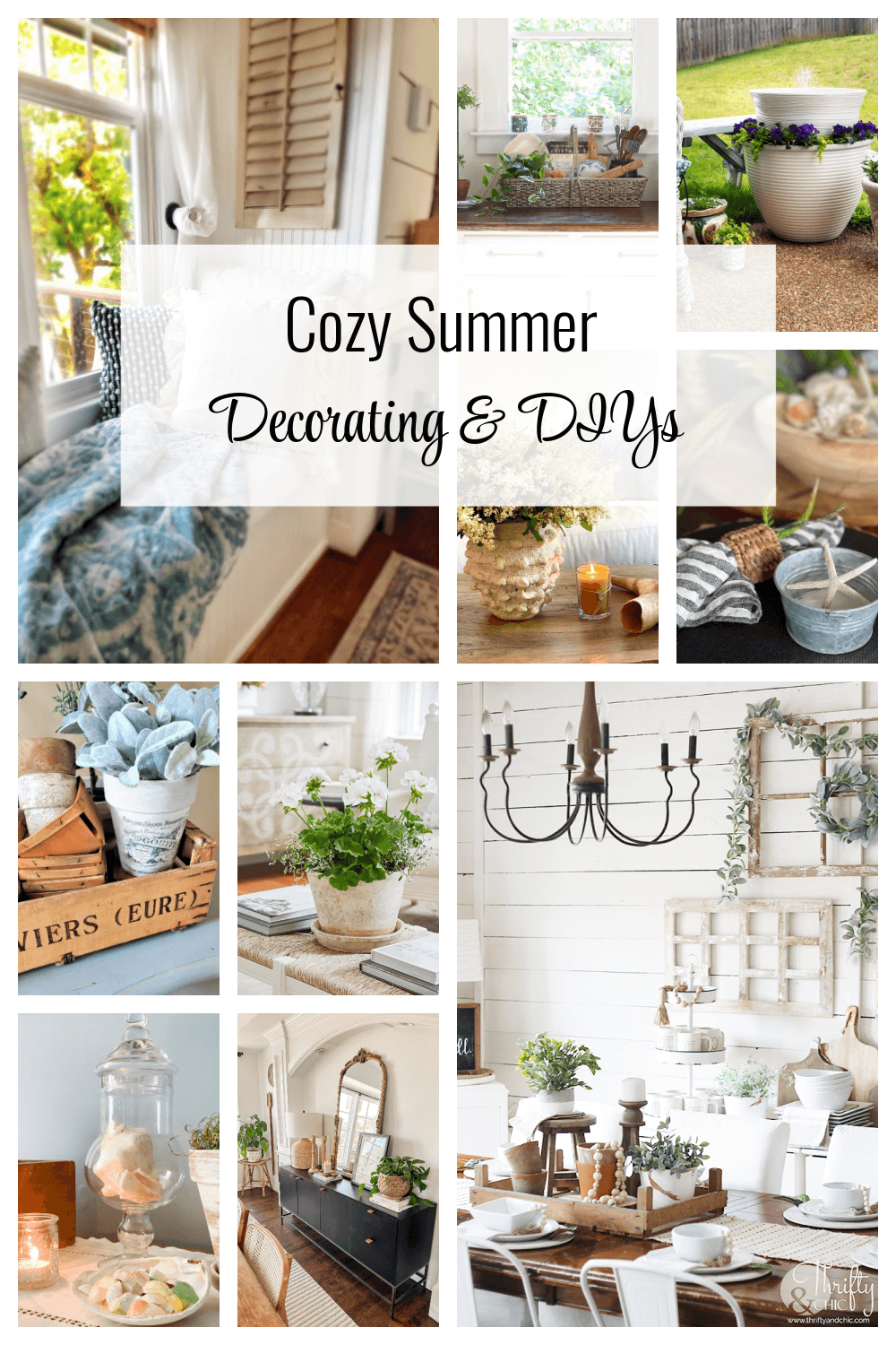 Cozy Summer Decorating DIYs COZY LITTLE HOUSE