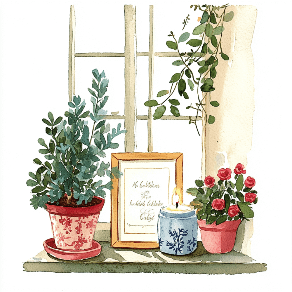 You can find joy when money is tight by repotting a plant, picking flowers, or lighting a candle.