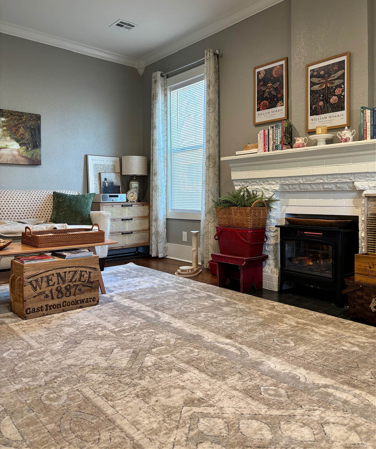 Changes for 2026 include a new rug in the living room.