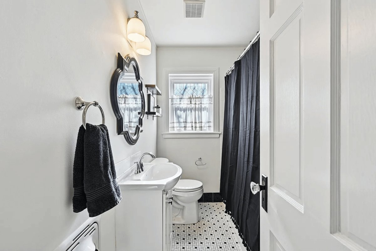 This is the original bathroom,, and not much was updated.